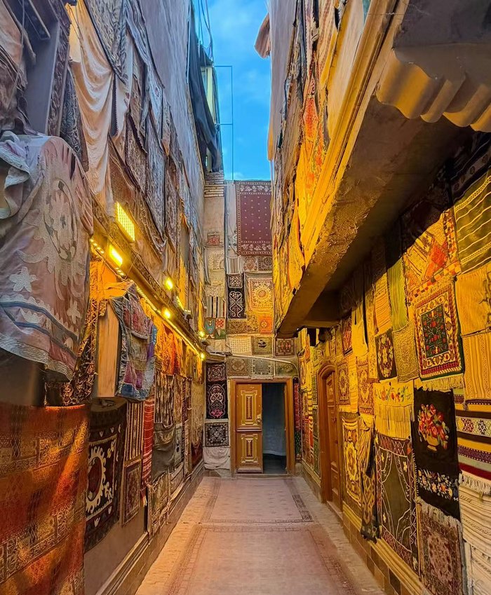 Carpet alley in Kashgar old city